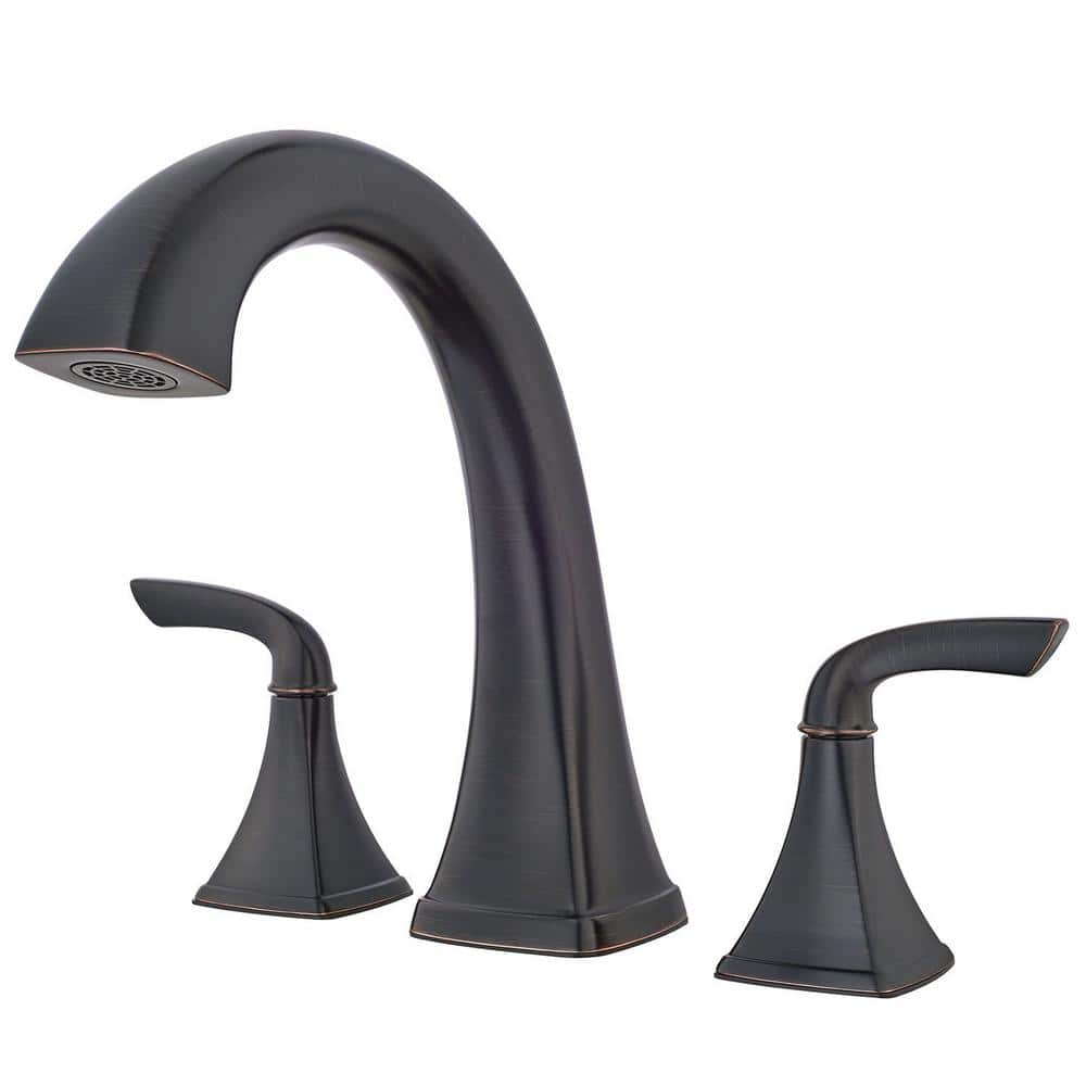 Tuscan Bronze Double Handle Roman Tub Faucet