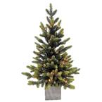 30 in. Pre-Lit LED Fraser Fir Potted Artificial Christmas Tree with 35 Warm White Lights