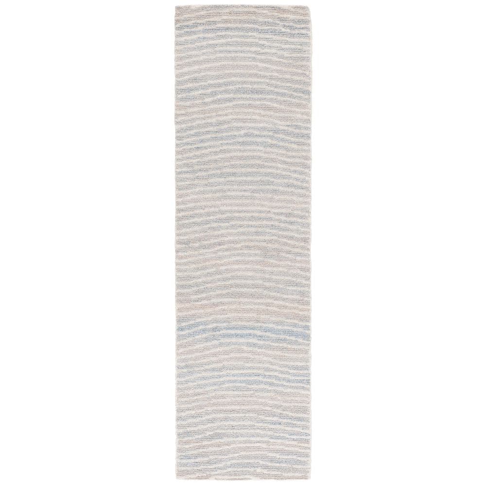 Renewal 2 ft. x 8 ft. Light Blue/Ivory Striped Wavy Runner Rug price history on PriceWatchPro