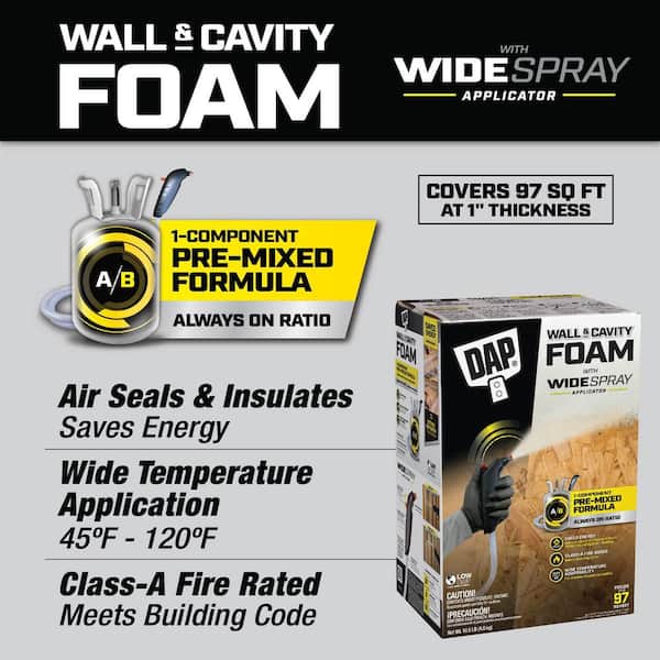 Touch 'N Foam Wall and Cavity Low-GWP 10.5 lb. Spray Foam Sealant Kit