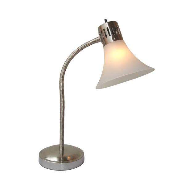 Adesso Ava 24 in. Brushed Steel Table Lamp
