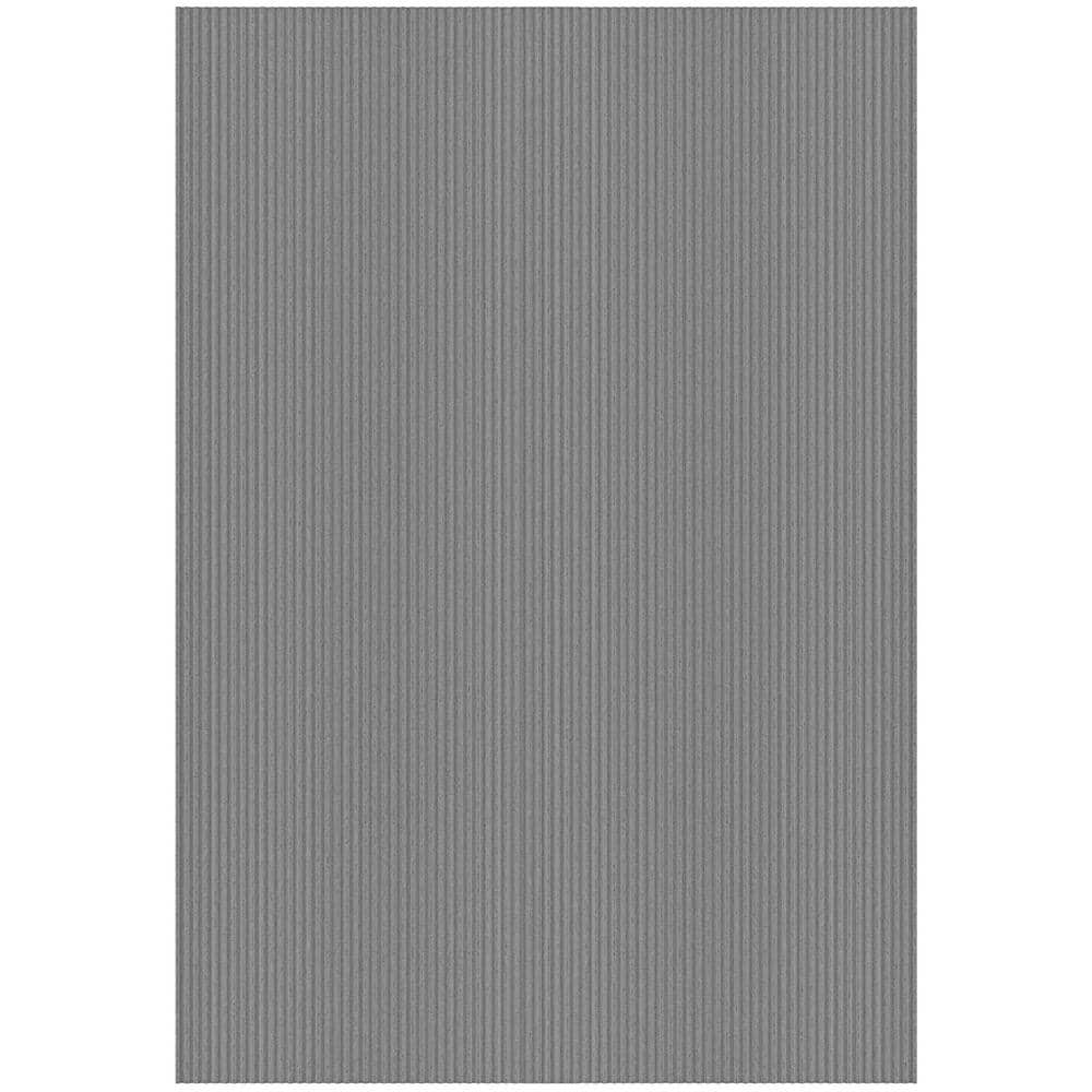 Utility Non-Slip Rubberback Indoor/Outdoor Long Hallway Runner Rug 6 ft. 6 in. x 47 ft. Gray Polyester Garage Flooring price history on PriceWatchPro