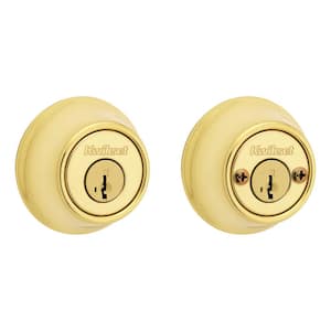 665 Polished Brass Double Cylinder Deadbolt featuring SmartKey Security and Microban Technology