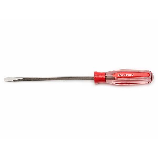 Husky 3/16 in. x 6 in. Square Shaft Standard Slotted Screwdriver