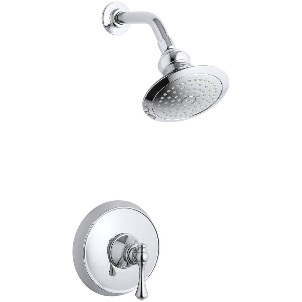 KOHLER Revival 1-Spray 6.5 in. Single Wall Mount Fixed Shower Head in ...