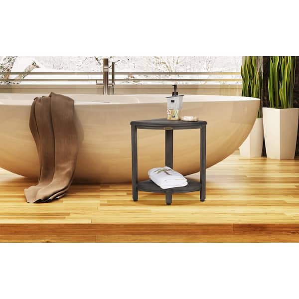 Light Luxury Style Glacier Pattern Suction Cup Shelf, Shower Waterproof  Shelf