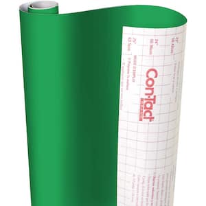 Creative Covering 18 in. x 50 ft. Kelly Green Self-Adhesive Vinyl Drawer and Shelf Liner