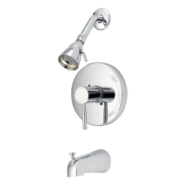 EZ-FLO Metro Collection Pressure Balance Single-Handle 1-Spray Tub and Shower Faucet in Chrome (Valve Included)