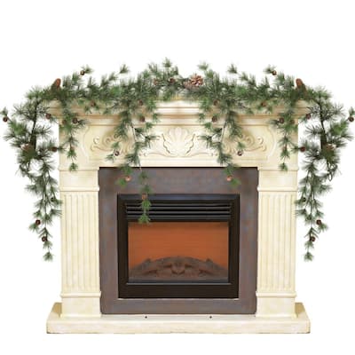 16 in. H Snowy Ming Pine Garland