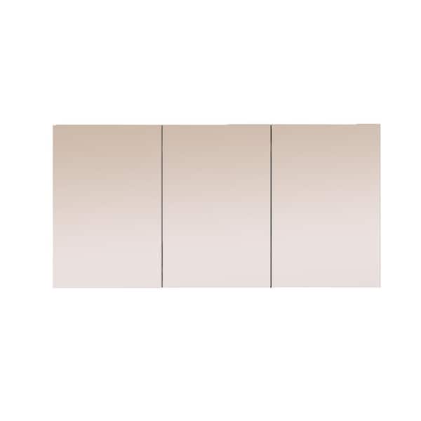 Boosicavelly 59.10 in. W x 29.53 in. H Rectangular Aluminum Alloy Medicine Cabinet with Mirror