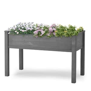 Wooden Raised Garden Planter Bed Kit Planter Box for Vegetables Flowers Herbs with Drainage Holes
