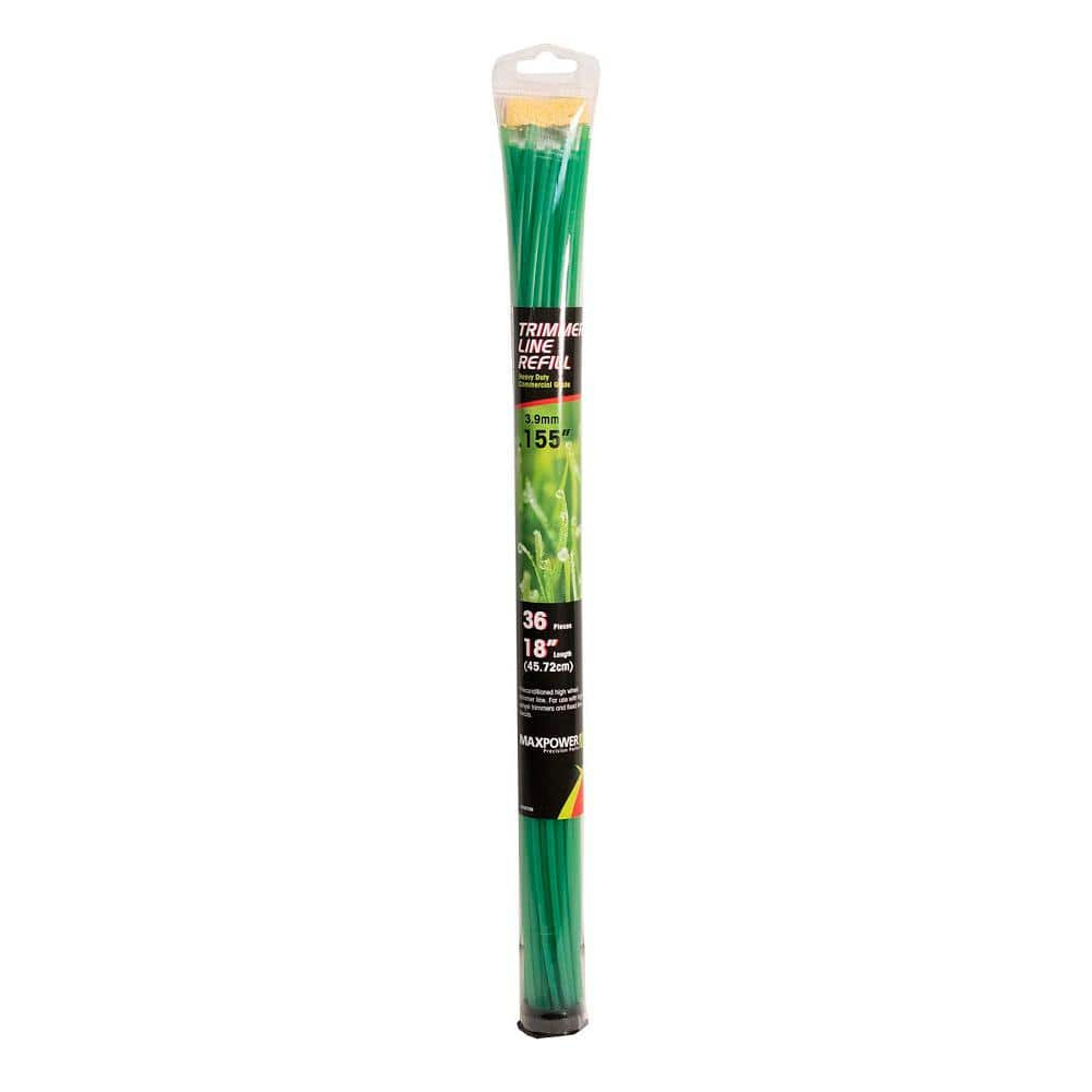 0.155 in. X 18 in. Green Trimmer Line Refill, 36 Count -  MaxPower, 333750