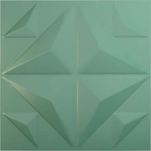 Ekena Millwork 19-5/8"W x 19-5/8"H Crystal EnduraWall Decorative 3D Wall Panel, Sea Mist (12-Pack for 32.04 Sq.Ft.)