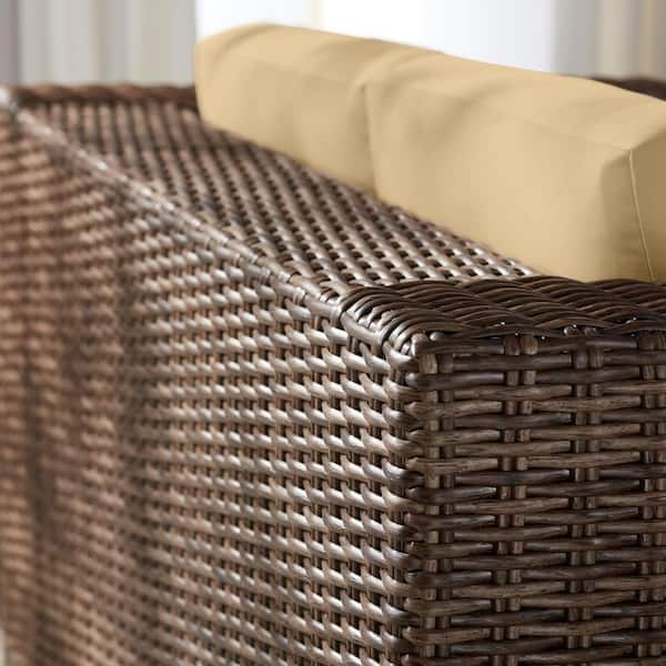 fernlake steel wicker loveseat