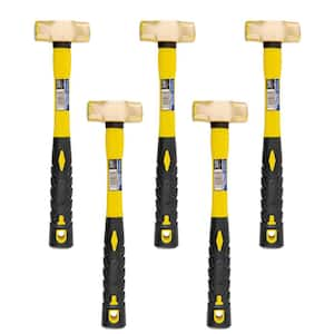 1 lbs. Brass Sledge Hammer with Fiberglass Handle (5-Pack)