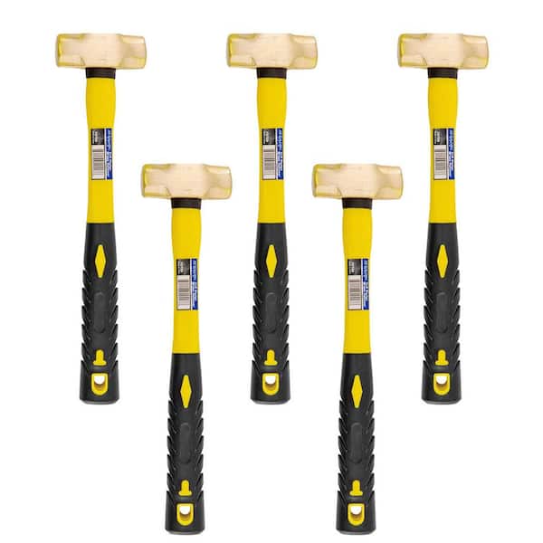 1 lbs. Brass Sledge Hammer with Fiberglass Handle (5-Pack)