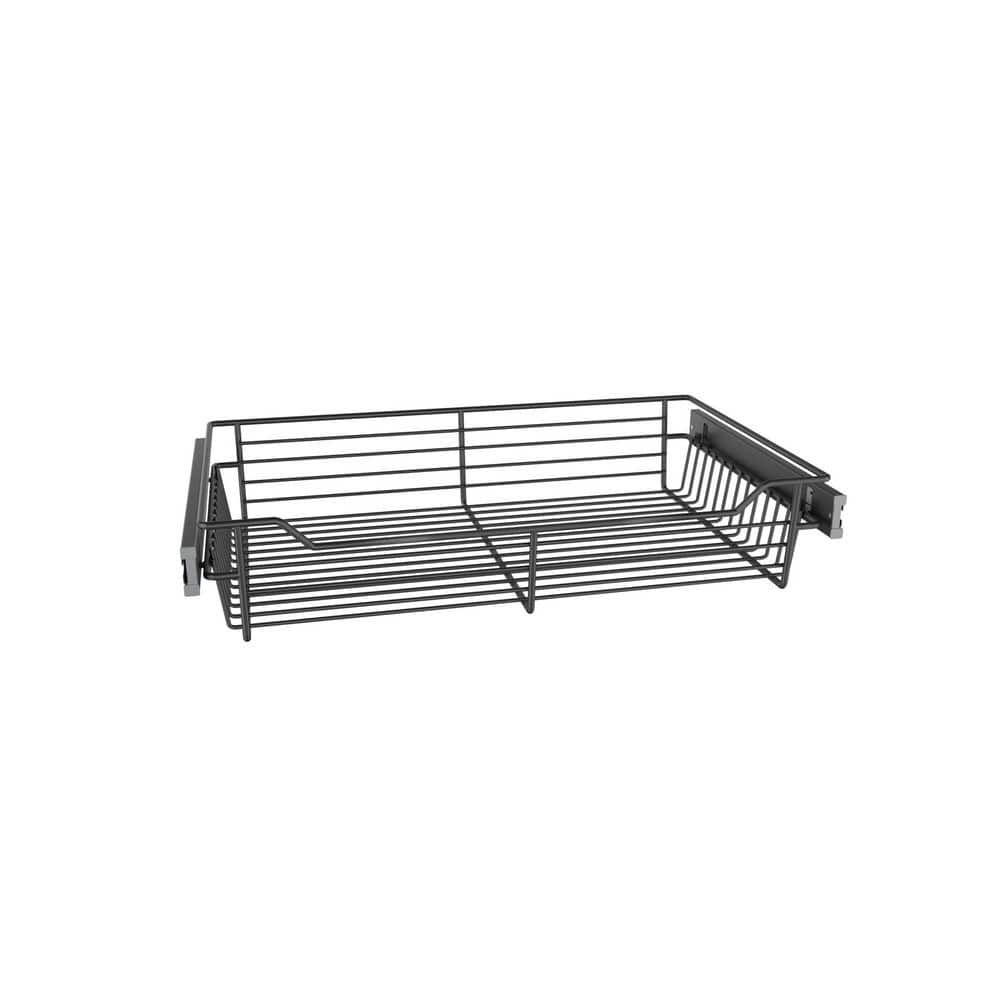 VIA Closets Classic 4.72 in. H x 24 in. W Matte Black Aluminum