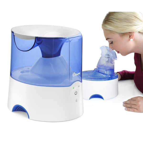 Crane 0.5 Gal. 2-in-1 Warm Mist Humidifier & Personal Steam Inhaler for Small to Medium Rooms up to 250 sq. ft.