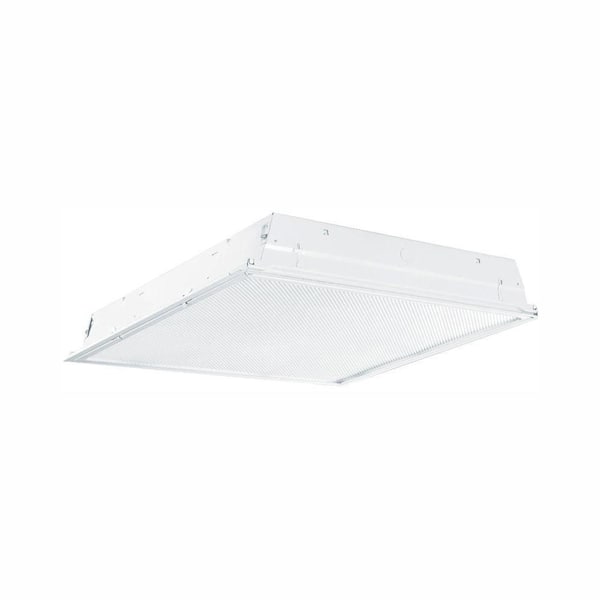 Metalux 2 ft. x 2 ft. White Integrated LED Drop Ceiling Troffer Light with 3200 Lumens, 3500K