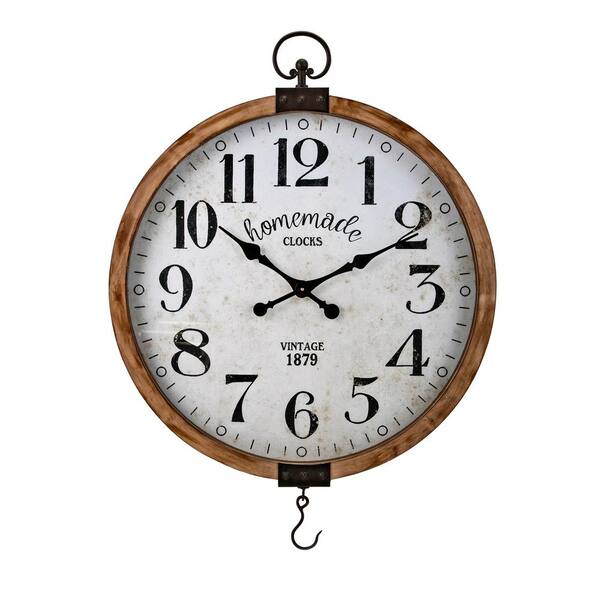 Unbranded Johnson Beige Rustic Wall Clock