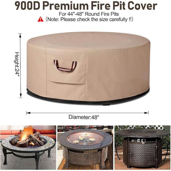 Fire Pit Cover Waterproof Heavy Duty Waterproof Round Patio Fire Bowl Cover Garden Patio Camping Outdoor Folding Fire Pit Cover Waterproof Heavy Duty Waterproof Round Patio Fire Bowl Cover Garden Patio Camping Outdoor Folding