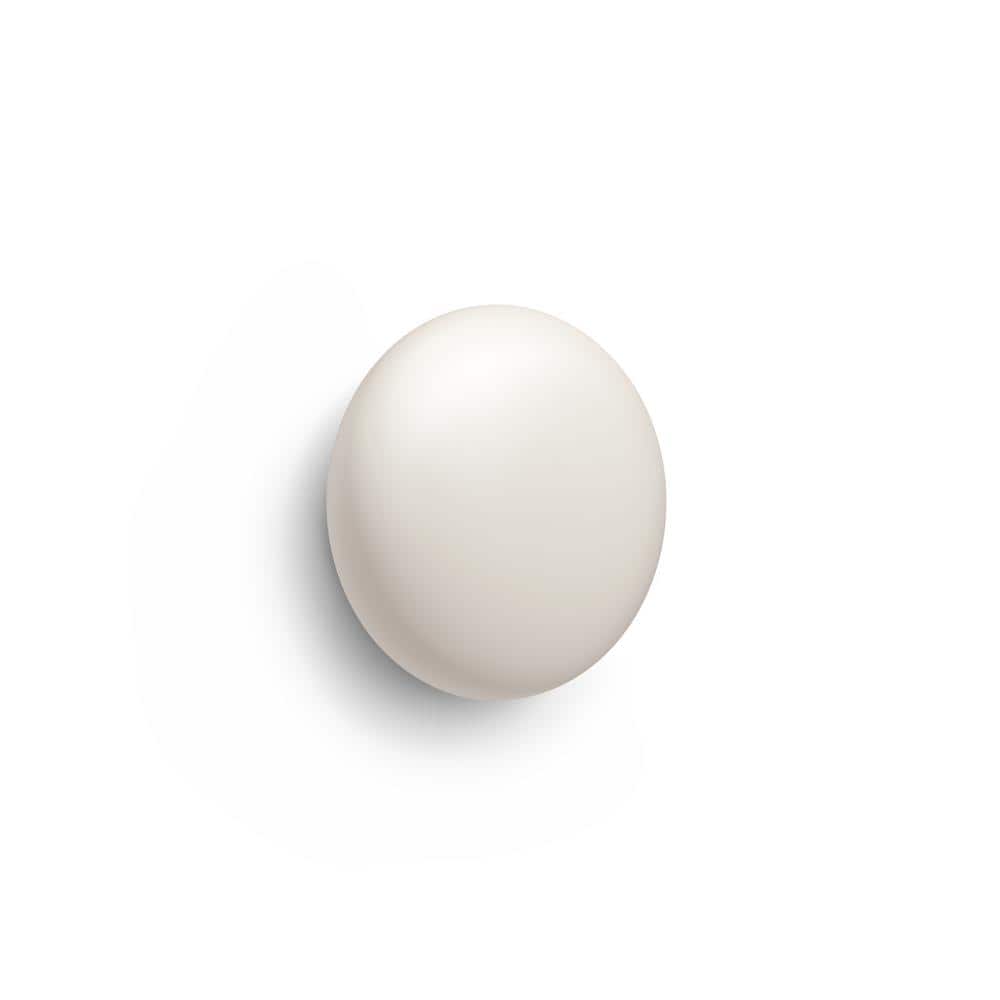 Polished Silver Smart Thermostat with Temperature Sensor