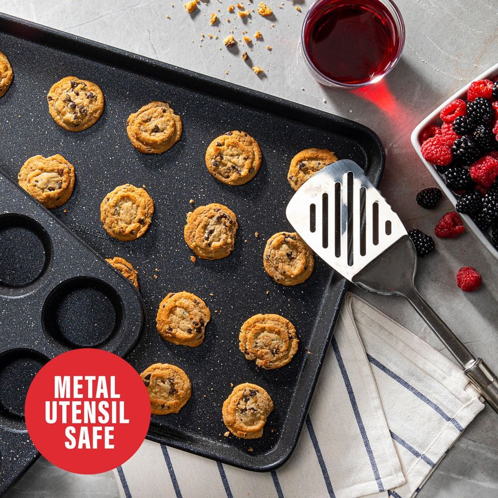 Granite Stone Black 5-Piece Nonstick Aluminum Bakeware Set