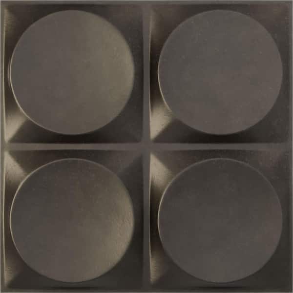 Ekena Millwork 19 5/8 in. x 19 5/8 in. Adonis EnduraWall Decorative 3D Wall Panel, Weathered Steel (Covers 2.67 Sq. Ft.)