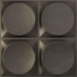 1 in. x 19-1/2 in. x 19-1/2 in. Adonis PVC Decorative 3D Wall Panel, Weathered Steel (12-Pack for 32.04 sq. ft.)