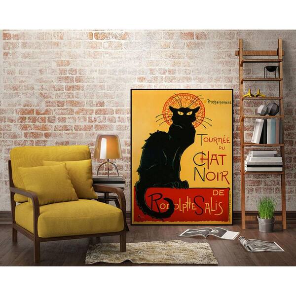 Tourne Du Chat Noir By Thophile Alexandre Steinlen Framed Abstract Wall Art Print 22 In X 28 In Ct308 2228cf The Home Depot