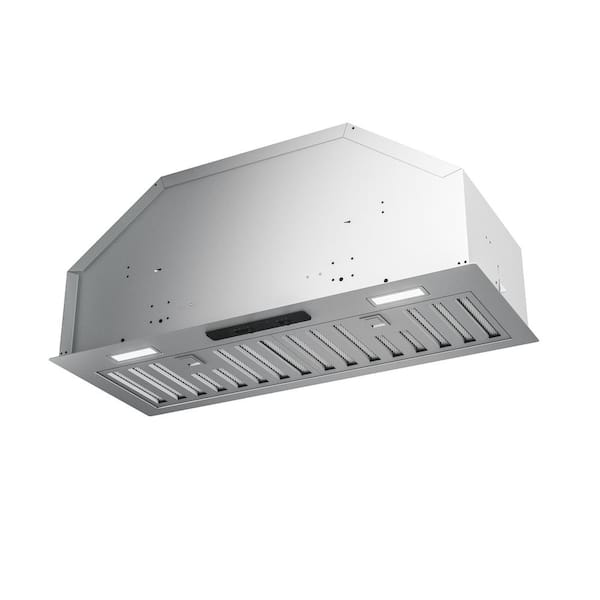 Tornado I 34 in. 600 CFM Convertible Insert Mount Range Hood with LED Light in Stainless Steel