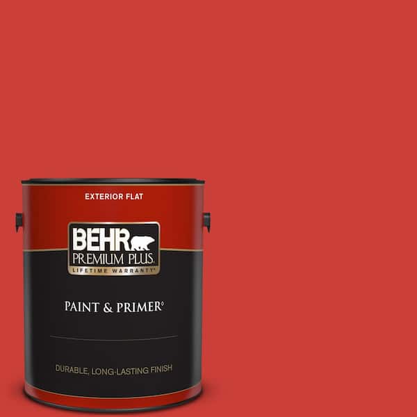 BEHR PREMIUM PLUS 1 gal. #P170-7 100 MPH Flat Exterior Paint & Primer