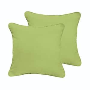 Apple Green Outdoor Corded Throw Pillows (2-Pack)
