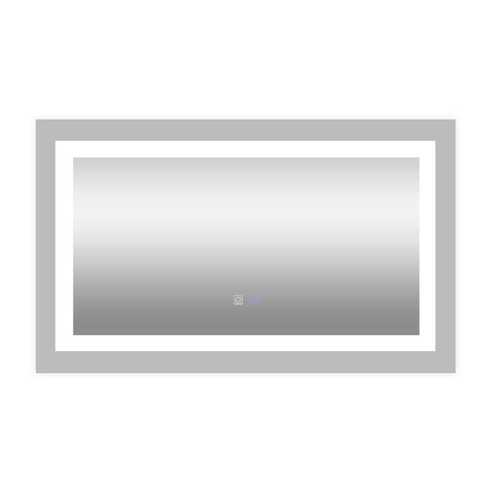 40.00 In. W X 24.00 In. H Large Rectangular Frameless Anti-Fog Wall ...