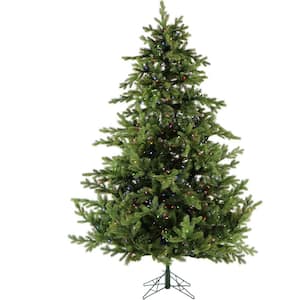 9.0-ft. Pre-Lit Foxtail Pine Green Artificial Christmas Tree, Multi Color Lights