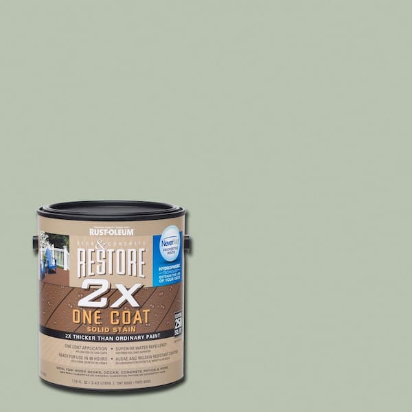 Rust-Oleum Restore 1 gal. 2X Marsh Solid Deck Stain with NeverWet