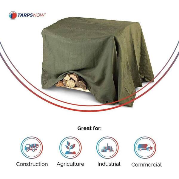 【美品】［GST-02] FIREPROOF GS TARP / OLIVE 美品】［GST-02] FIREPROOF GS TARP / OLIVE 20x20 ft. Canvas