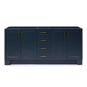 Taylor 72 in. W x 21.5 in. D x 34.5 in. H Double Freestanding Bath Vanity Cabinet Only in Midnight Blue