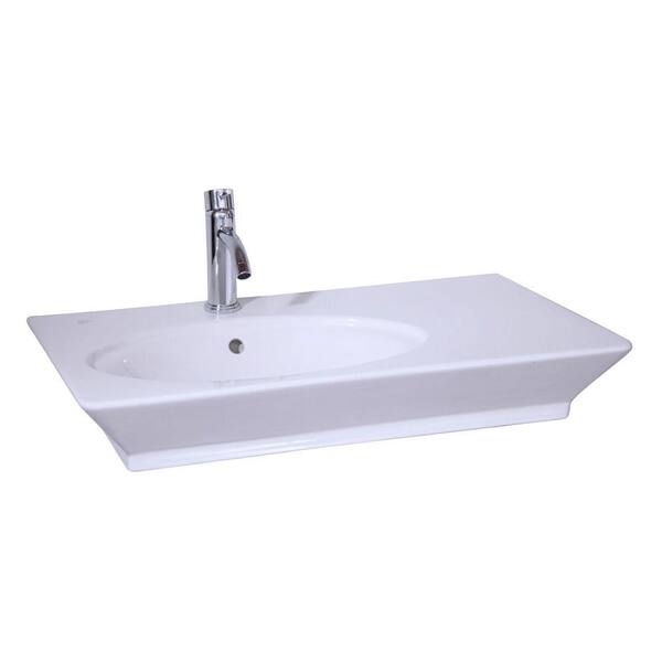 Barclay Products Aristocrat 19-3/8 in. Console Sink Basin in White