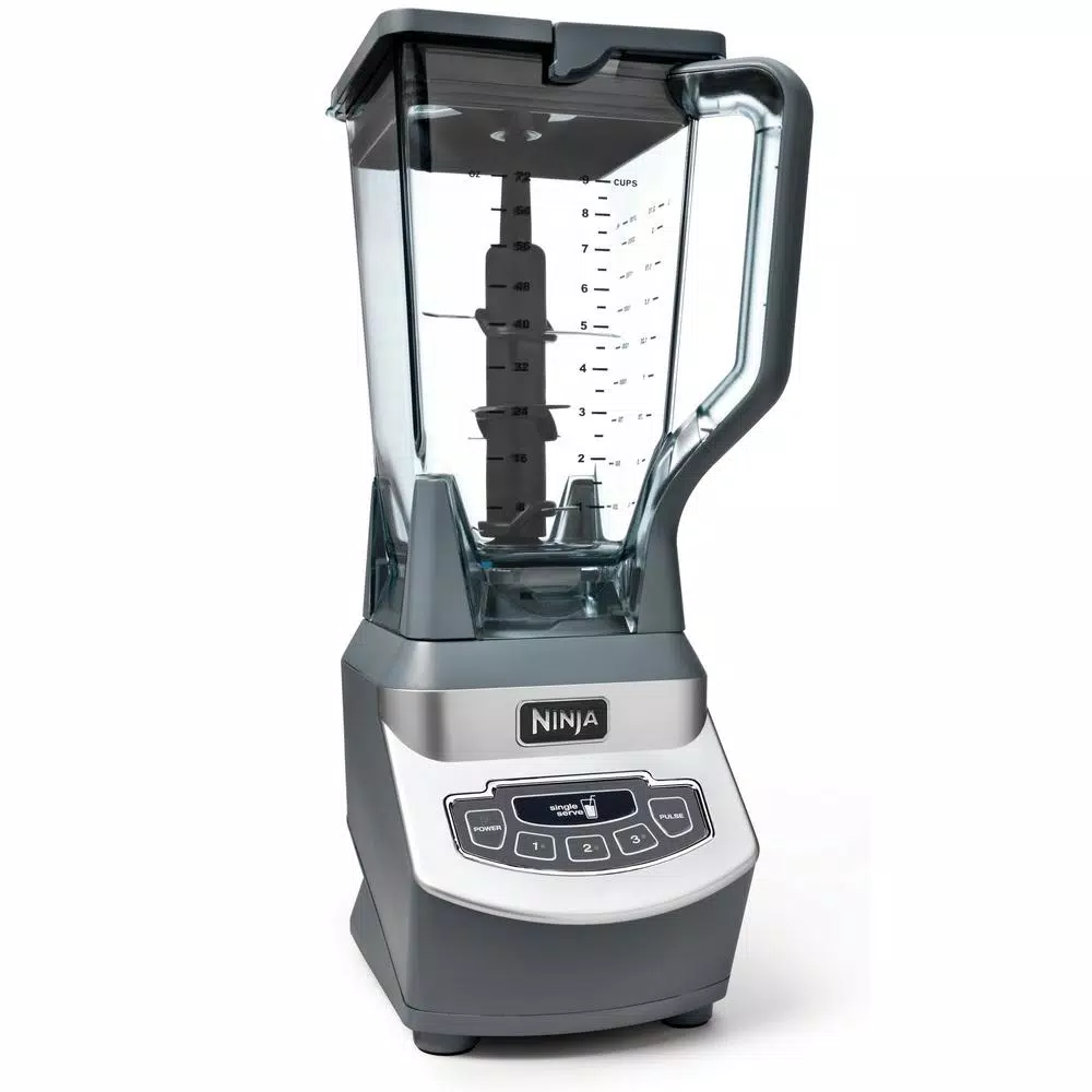 Experience the ultimate blending power with the Ninja BL660 Professional Compact Smoothie & Food Processing Blender. Boasting a robust 1100-watt motor, this kitchen appliance can effortlessly crush ice for frozen beverages, blend fruits for smoothies, and process sauces with ease. The blender includes a spacious 72-ounce pitcher for large batches and two 16-ounce to-go cups for individual servings, complete with spout lids for added convenience on the move.