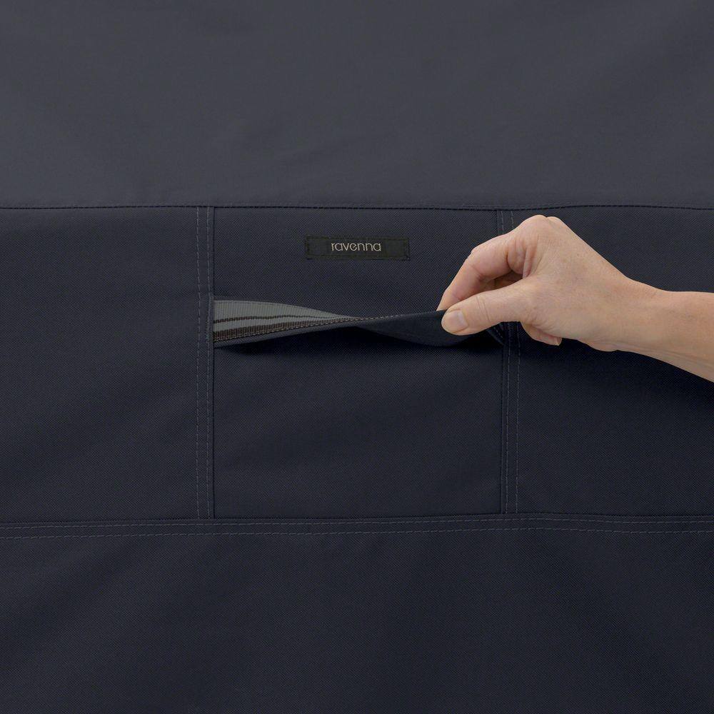 Ravenna Black Water-Resistant Medium BBQ Grill Cover