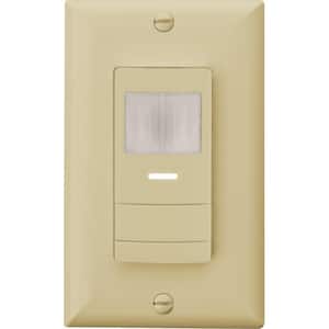 Contractor Select WSX Series 120-277 Volt Ivory Wall Switch Occupancy Sensor