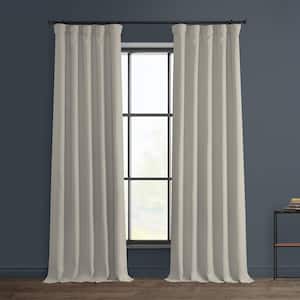 Birch Solid Rod Pocket Room Darkening Curtain - 50 in. W x 108 in. L (1 Panel)