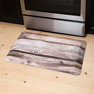 Lagasse Beechwood Brown 19.6 in. x 31.5 in. Anti Fatigue Kitchen Mat
