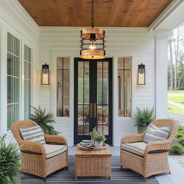 Briignite 8 in.1 Light Industrial Single Pendant Light for