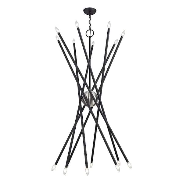 Livex Soho 8 Light Chandelier, Polished Brass - 46774-02 | eBay