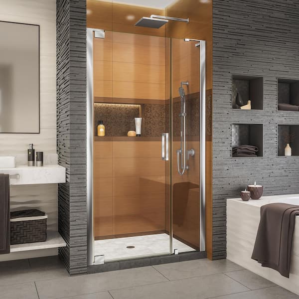 DreamLine Elegance-LS 38-3/4 in. to 40-3/4 in. W x 72 in. H Frameless ...