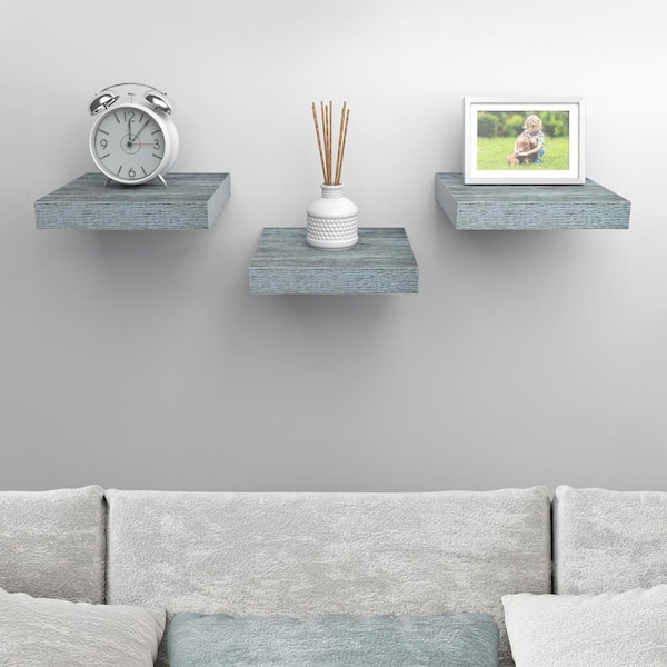 Sorbus 2 Pack Wood Floating Shelves - Modern and Traditional Decor Hanging  Wall Shelves - 24 Inch Long, White