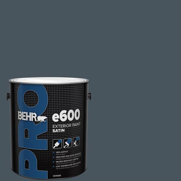 1 gal. #BNC-40 Moody Black Satin Exterior Paint
