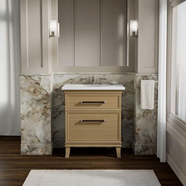 KOHLER Artifacts 30 in. Single Sink Bath Vanity Cabinet without Top in Weathered Oak